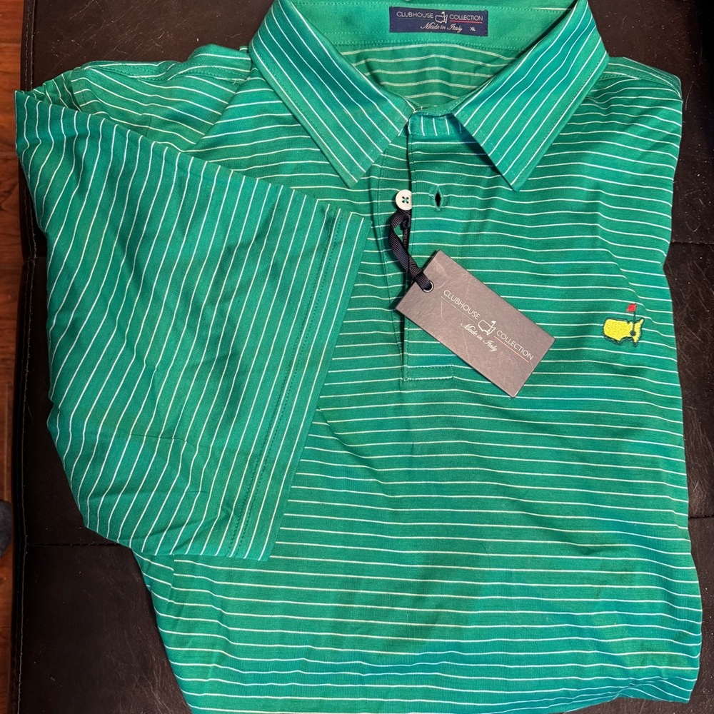 ⛳️ NWT Masters Clubhouse Collection polo *Made in Italy*